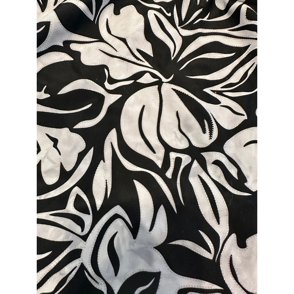 Your Choice by Bluetime Black White Floral Halter Tankini Top M91T2 NWT L - Picture 8 of 9